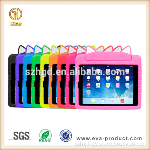 Lovely cat design kids shockproof tablet case for ipad 5 case
